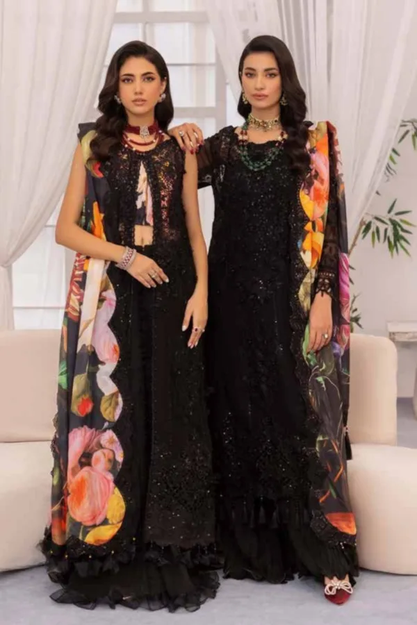 Adans Libas Chiffon Desgin-07/A OBSIDIAN