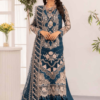 Adans Libas Chiffon Desgin-03 BLUE TOPAZ