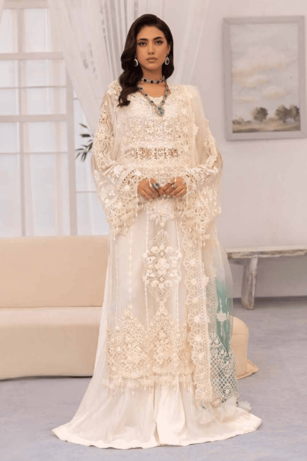 Adans Libas Chiffon Desgin-05/A WHITE ONYX
