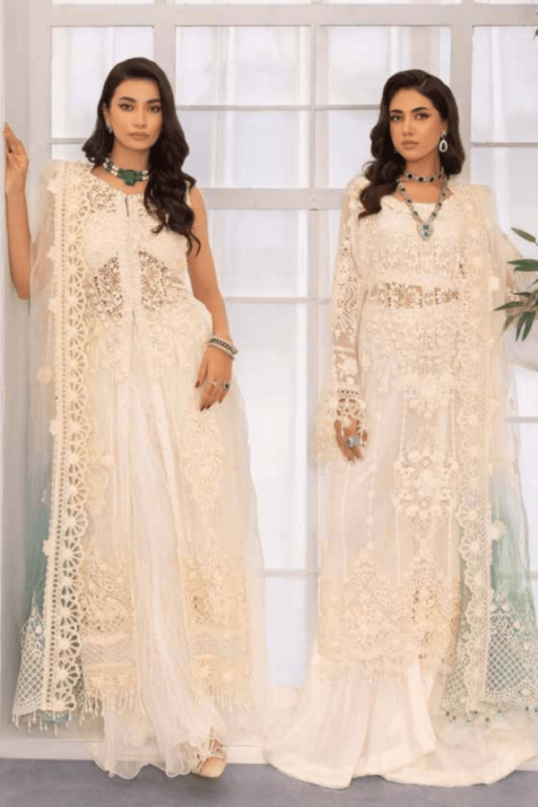 Adans Libas Chiffon Desgin-05/A WHITE ONYX
